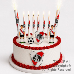KIT DECO TORTA RIVER (12 UNIDADES)
